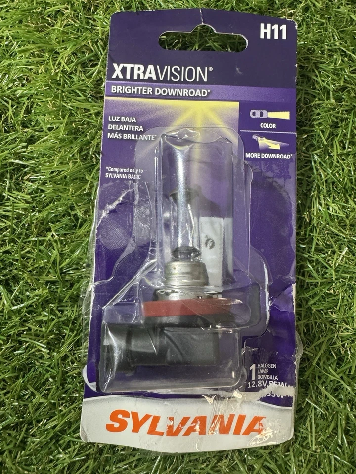 Sylvania H11 XtraVision Halogen Headlight Bulb – New, Damaged Package - Image 3 of 4