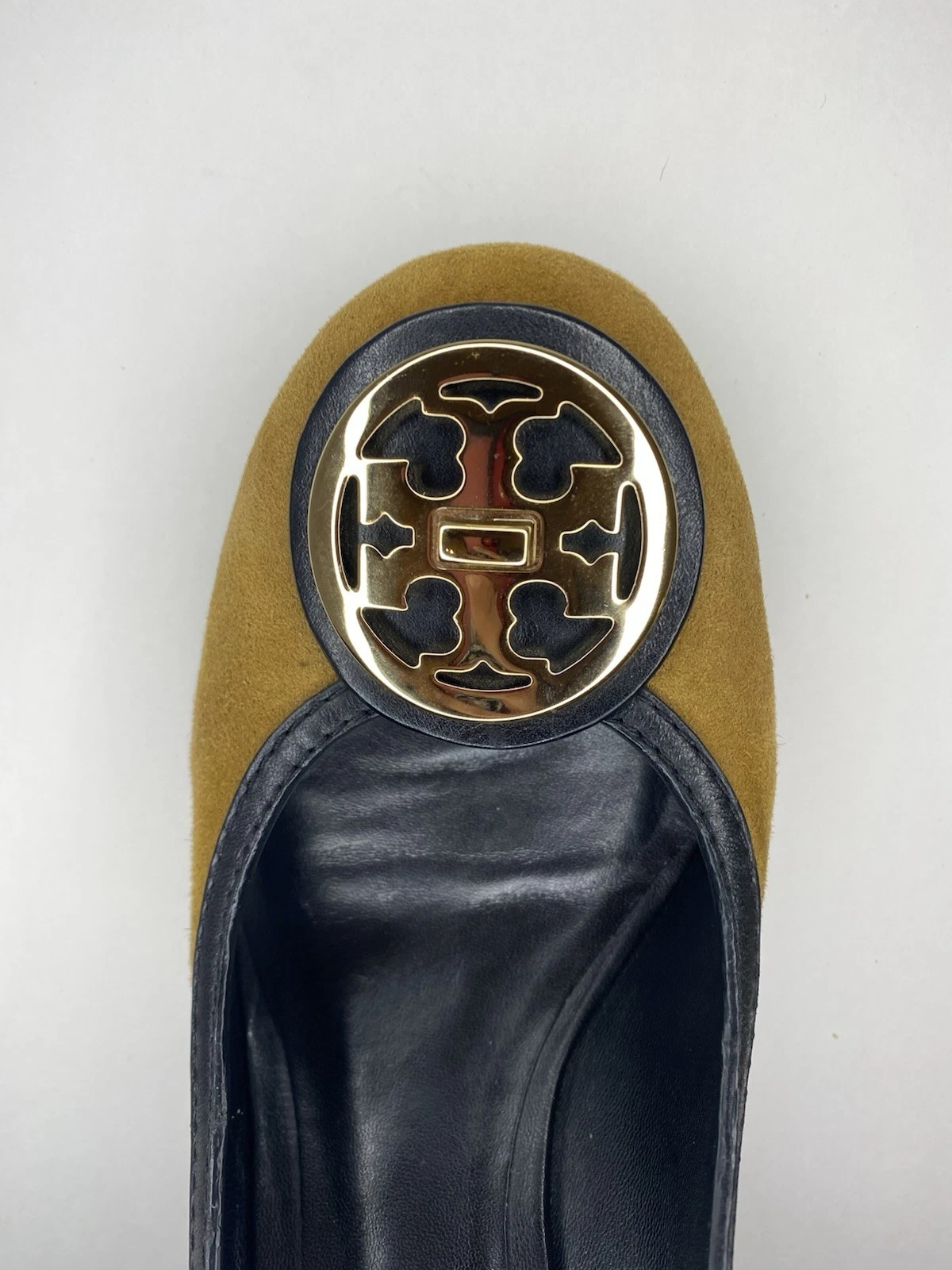 Tory Burch donna tacco camoscio marrone misura 9 5 m eur 40 made in brazil pelle