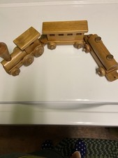 Hand Crafted Pull Train Wood Toy