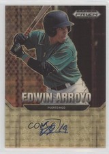 2022 Panini Prizm Draft Picks Gold Vinyl 1/1 Edwin Arroyo #AU-EA Auto nd3