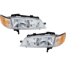 Left Right Headlight For Honda Accord 1994-1997 Halogen W Bulbs W Corner Lamp
