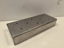 9 Inch Stainless Steel Smoker Box Perforated For Barbecue Wood Chip Holder