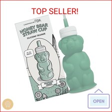 Legendairy Milk Honey Bear Straw Cup for Baby  Toddler, Silicone Squeeze Traini