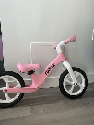 FUNFiX Pink 2-Wheel Balance Bike Kids Ride-On Toy Balance Bicycle Trainer