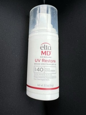 Elta MD UV Restore SPF 40 Sunscreen - 0.5 oz No Box New Exp 7/27