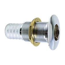 Perko 3/4" Thru-Hull Fitting F/ Hose Chrome Plated Bronze Made In The Usa 035000
