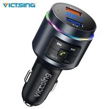 VicTsing Wireless Car Bluetooth FM Transmitter MP3 Radio Adapter 2 USB Charger
