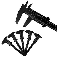 Measuring Caliper - Plastic Eyebrow Ruler for Tattoo Makeup - 5 Pack