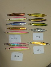 DAIWA Saltiga Sacrifice Jig Set 12pcs Metal Lures 100-160g Condition Used
