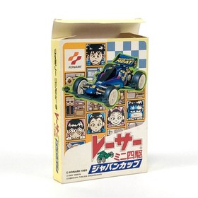 Famicom Racer Mini 4WD Japan Cup Box theory and postcard Damaged Operation