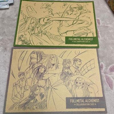 Full Translation and Title: Translation: Fullmetal Alchemist Luncheon Mat Café