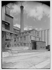 Manitowoc Wisconsin 1945 Rahr Malting Co Exterior Malt Plant Smokestack