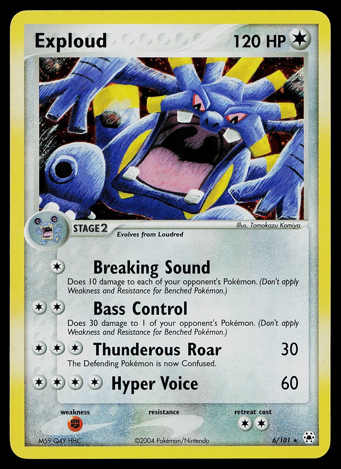 Pokemon Card - Exploud Hidden Legends 6/101 Holo Rare