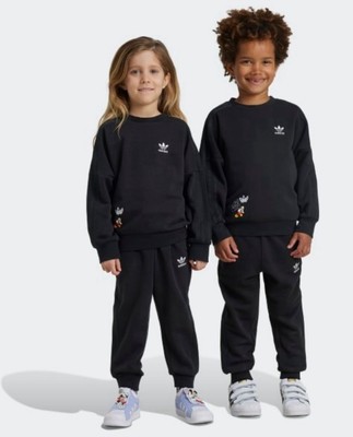 ADIDAS X DISNEY MICKEY MOUSE CREW SET KIDS In Black Size XS (7-8 Years) New