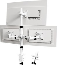 PUTORSEN Triple Monitor Arm, 30.5 inch Tall pole Triple Monitor Stand for 32"