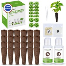 Hydroponics Pods Kit 52PCS 24 G Compatible with Aerogarden Ahopegarden Grow 0.54 per gallon