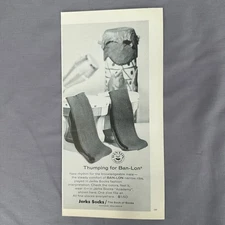 1964 Jerks Socks Ban-Lon Mens Fashion Vintage Print Ad Retro Mid Century Modern
