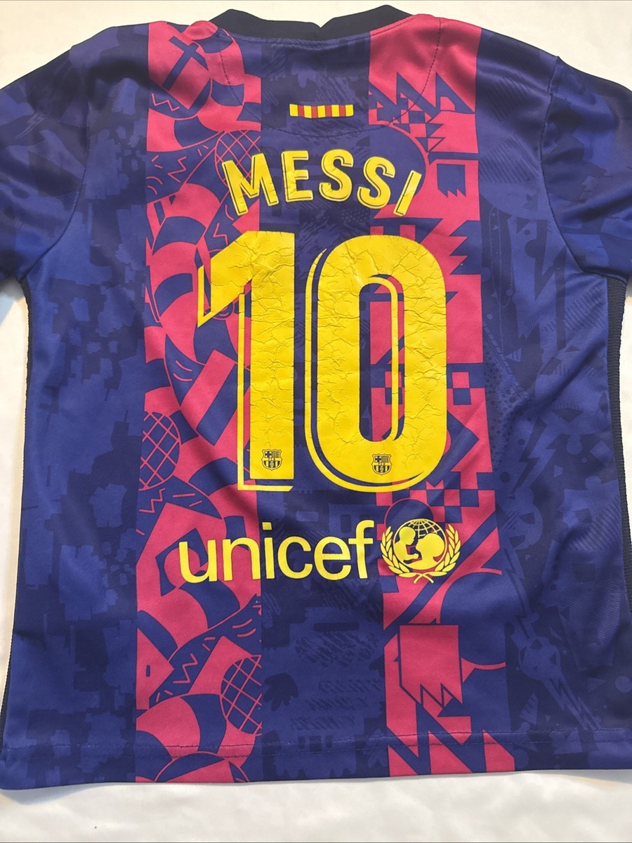 Nike Barcelona 3rd Jersey 21/22 Lionel Messi #10 Youth Kids Size