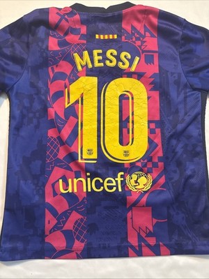 Nike Barcelona 3rd Jersey 21/22 Lionel Messi #10 Youth Kids Size