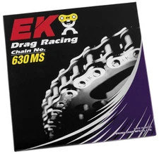 EK 630 MS Series Drag Racing Chain 130 Links Chrome
