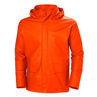 Helly Hansen Pu Gale Waterproof Rain Jacket Dark Orange Medium
