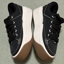 UGG Women's EZ Duzzit Essential Lace Up Black Platform Sneakers Shoe 1167499 9.5