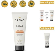 Sandalwood Shaving Cream, 6 Fl Oz &ndash; Long-Lasting Hydration & Cool Finish