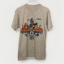 Vintage 90s Native American Indian T-Shirt single-stitch LARGE