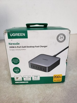 UGREEN Nexode 200W GaN USB C Charging Station, 6-Port Desktop Fast Charger