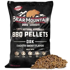 Bear Mountain BBQ Premium All Natural Oak Hardwood Smoker Pellets, 40 Pounds
