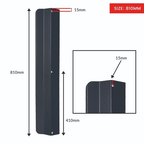 Lond Profile Pull Handle V Style for Furniture Wardrobe - Picture 3 of 11