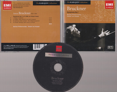 Bruckner: Symphony No. 7 (CD, Aug-2005, Warner Classics (USA)) Nice! #0924HN