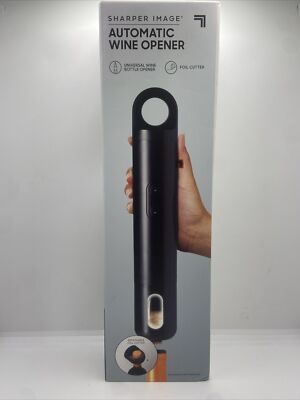 Sharper Image Automatic Universal Wine Bottle Opener With Removable Foil Cutter