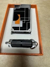 Jetline Prestige Double Jet Cigar Lighter - Butane Refillable - Gunmetal - New