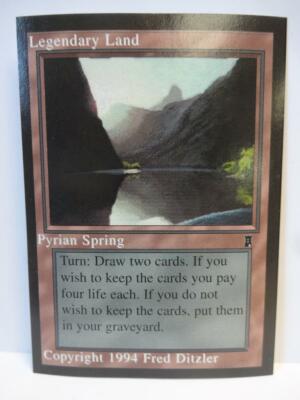 ミドルエイジ　Pyrian Spring middle ages MTG 1994 Magic the Gathering Middle Ages Sticker: Leg Land PYRIAN