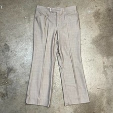 Vintage 70s Trousers Dress slacks talon zipper front button True Vintage