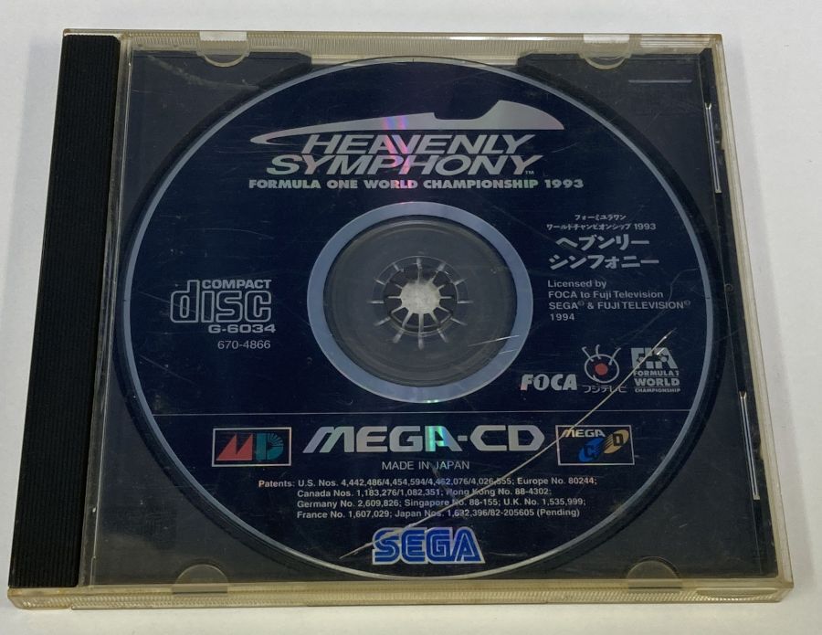 Sega Mega CD Heavenly Symphony: Formula One World Championship