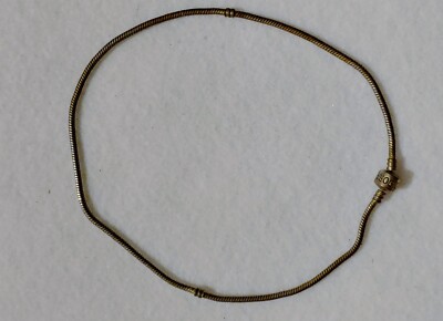 VTG PANDORA 925 Sterling Silver Heavy Choker Necklace