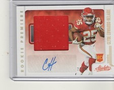 Clyde Edwards-Helaire 2020 Panini Absolute ROOKIE PREMIERE AUTO JERSEY # 24/49