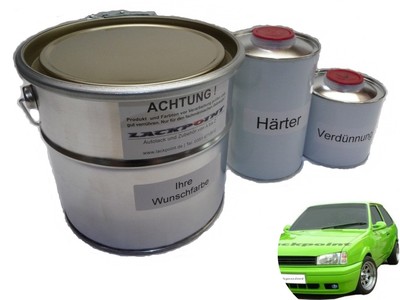 5 Liter Set 2K Autolack Kawa Grün Tuning neu geeignet für VW geeignet für Audi