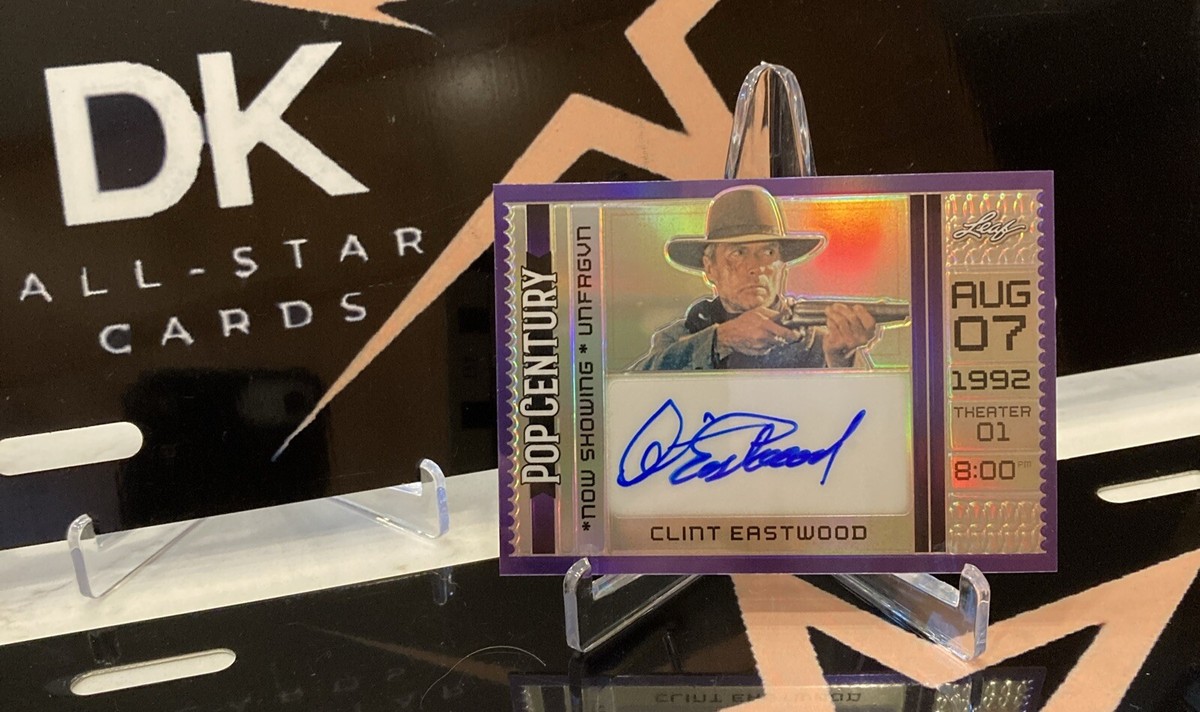 CLINT EASTWOOD AUTOGRAPH 2024 POP CENTURY NOW SHOWING UNFORGIVEN