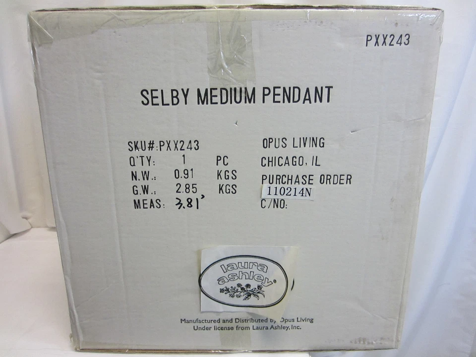 Laura Ashley Lighting Selby Medium Pendant 16" Satin Nickel PXX243 (O10626-9 R) - Image 2 of 4