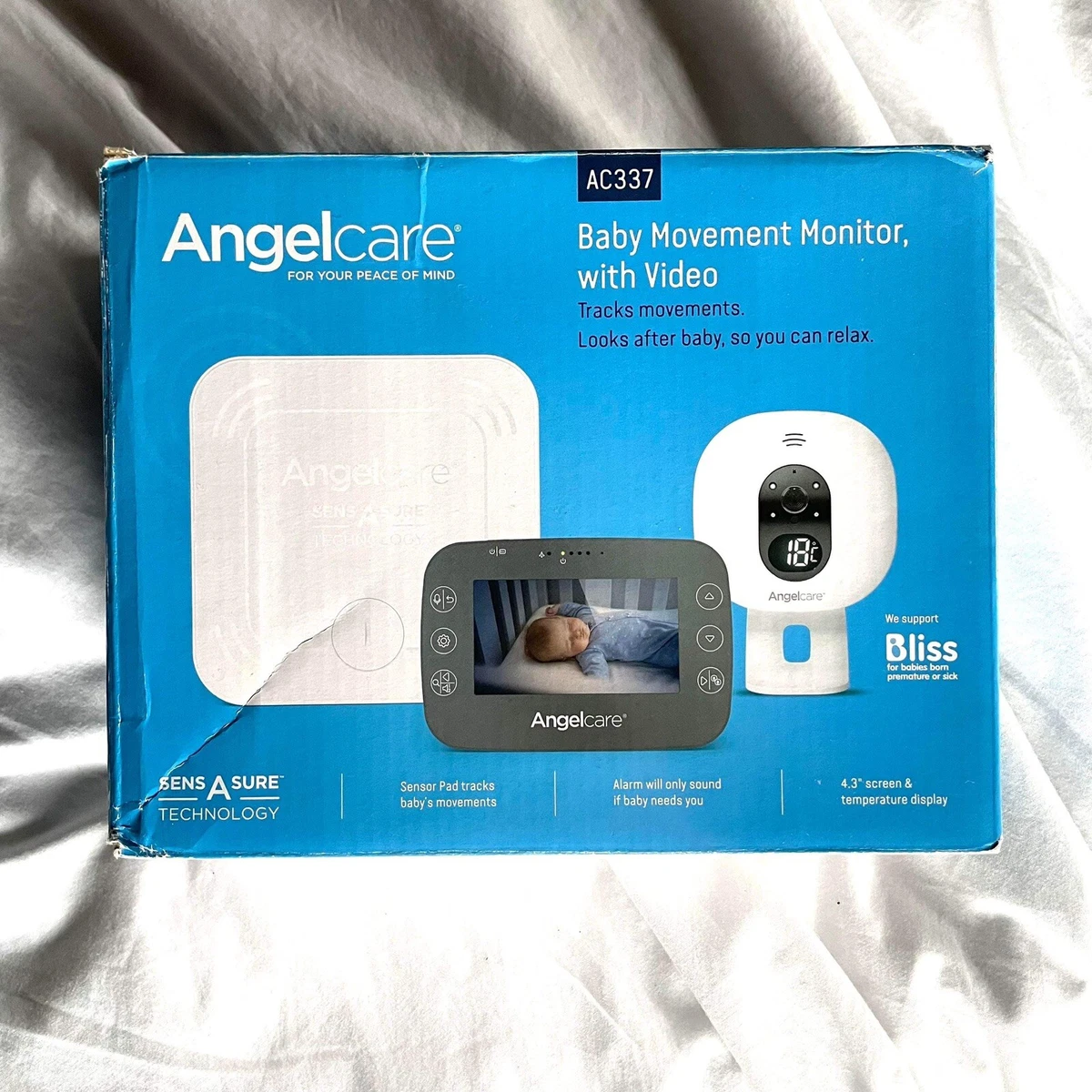Angelcare ac337 baby breathing monitor with video sales