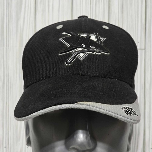 San Jose Sharks NHL Twins Enterprise Mens Hat Strap Back Cap NOS Tags Vintage