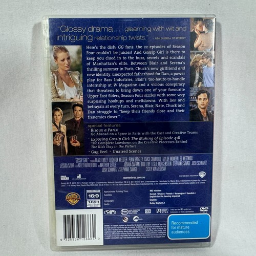 Gossip Girl : The Complete Season 1-4 DVD PAL Region 4 AU/NZ Free Postage - Picture 16 of 18