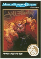 Gold Border Signed Jeff Easley 1991 TSR AD&D Art Card #261 Manual of the Planes