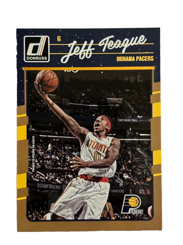 Excellent: 2016-17 Donruss Jeff Teague Indiana Pacers Trading Card