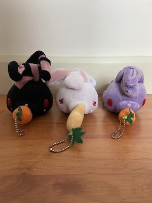 Gloomy Bear Hanyo Usagi Rabbit Bunny 3 Set Carrot Ginger Plush