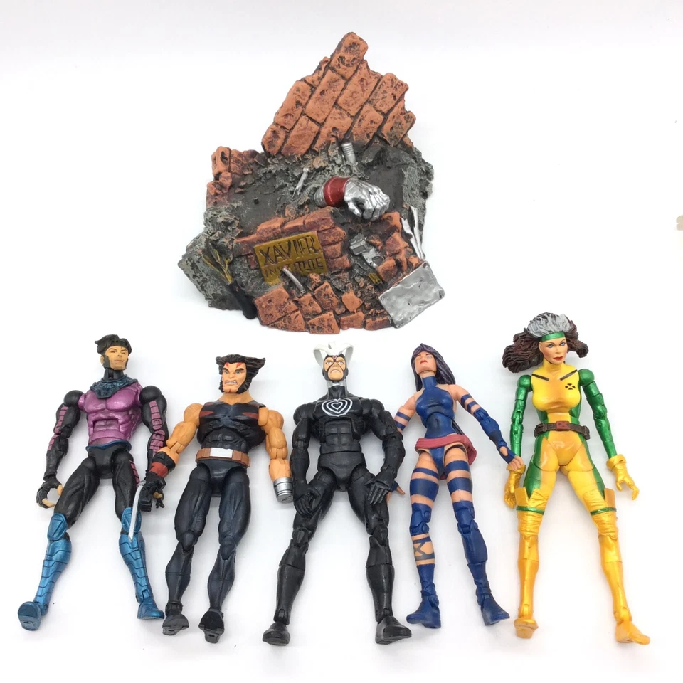 ToyBiz Marvel Legends X-Men Lote de 5 figuras de acción y base - Wolverine Psylocke Foto 4 de 4