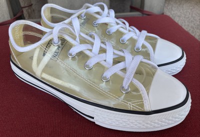 Converse Chuck Taylor Transparent Clear Low top Shoes Youth Size 3 | eBay